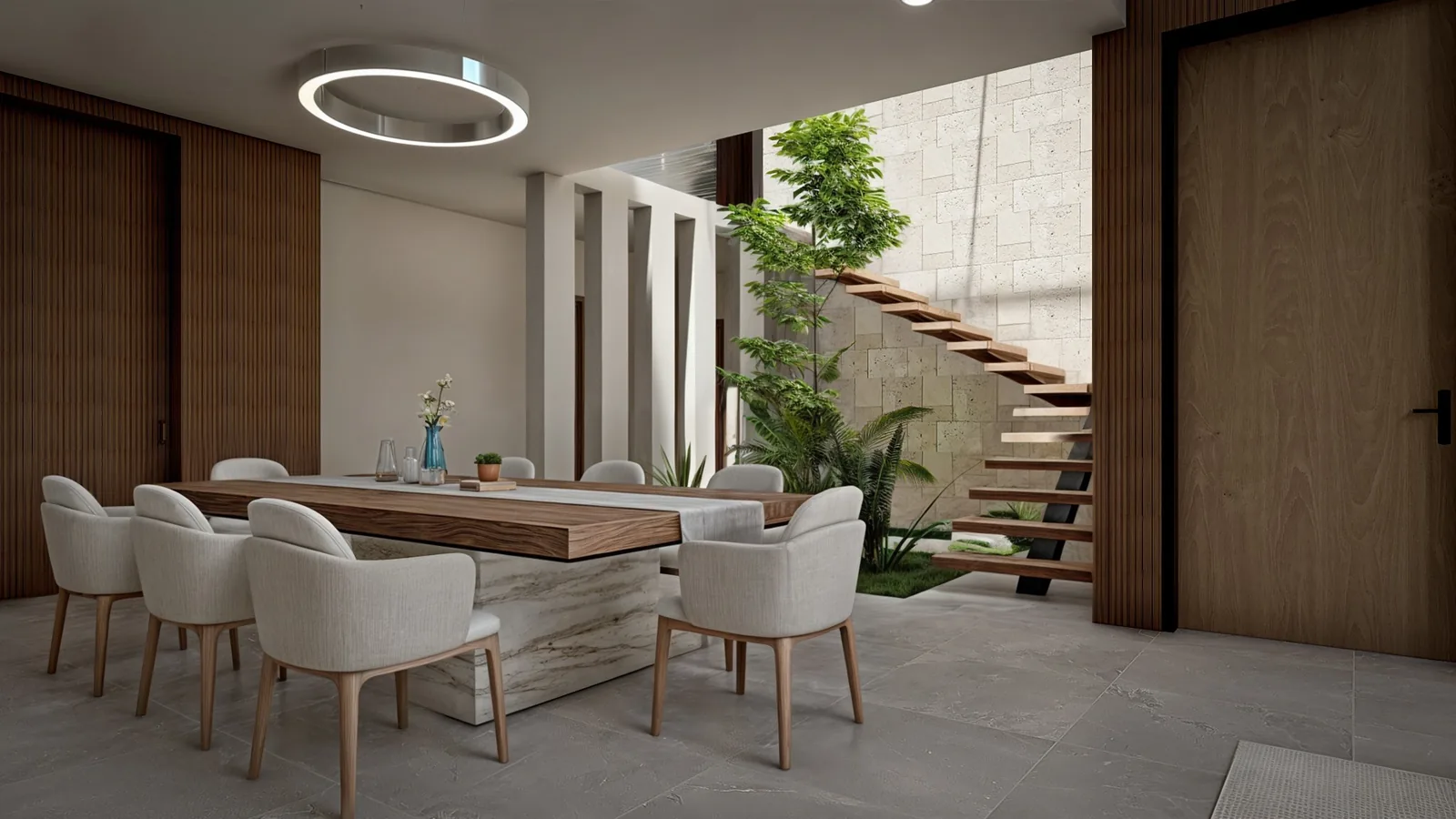 Comedor + patio interior