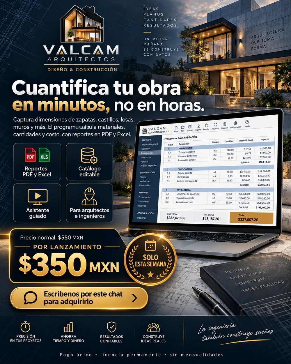 VALCAM Cuantificador